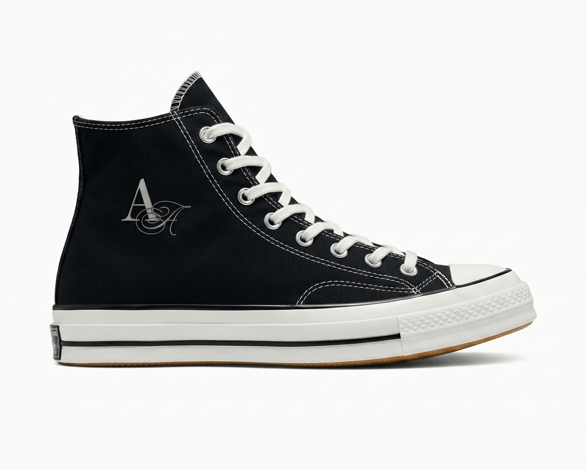 Black Classic High Top Sneaker